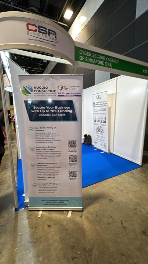 Nucleo Consulting and CSA at SMEICC Cyber Trust booth